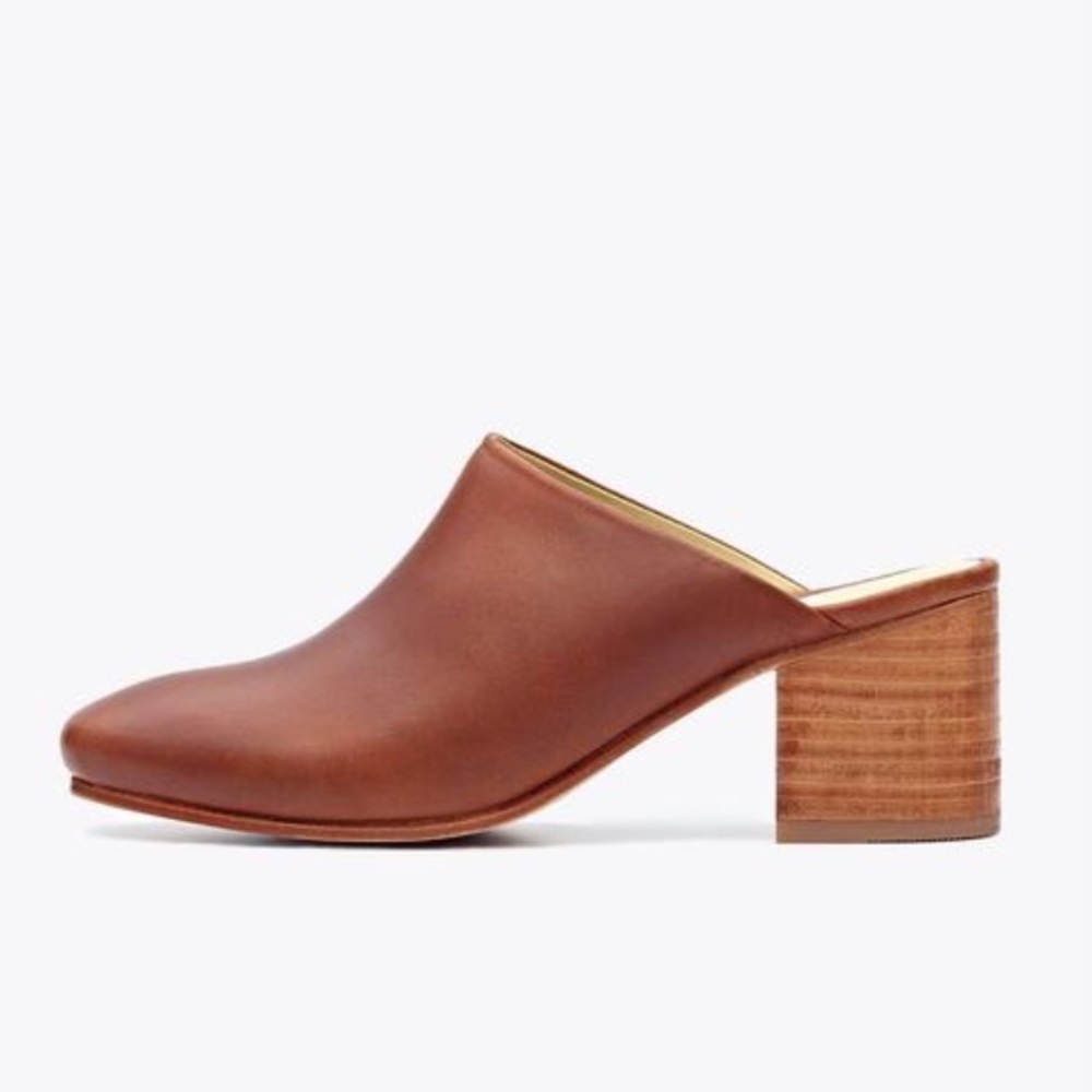 Nisolo Paloma mule brandy size 7